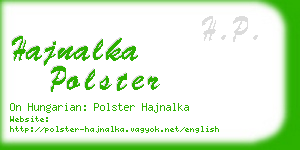 hajnalka polster business card